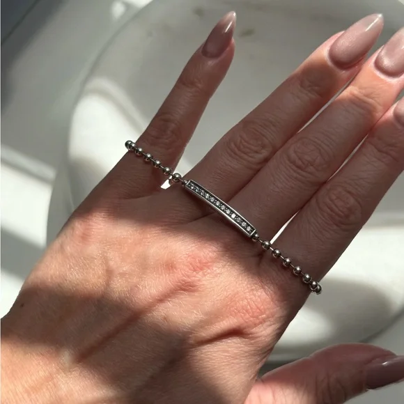 Lagos diamond bar beaded bracelet - Picture 2 of 5